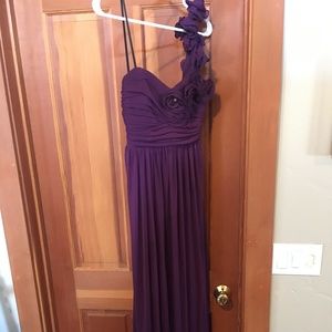 Formal purple gown